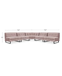 Closeout! Kathya 157" -Pc. Fabric Modular Sectional