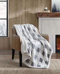 Eddie Bauer Mountain Plaid Ultra Soft Throw, 50" x 60"