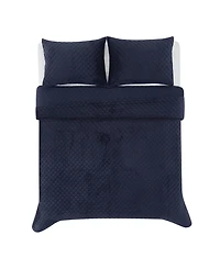 Royal Velvet Diamond 3 Piece Quilt Set, Full/Queen