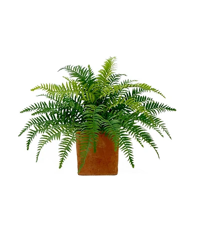 Nearly Natural 22" Artificial Fern Plant in Decorative Planter