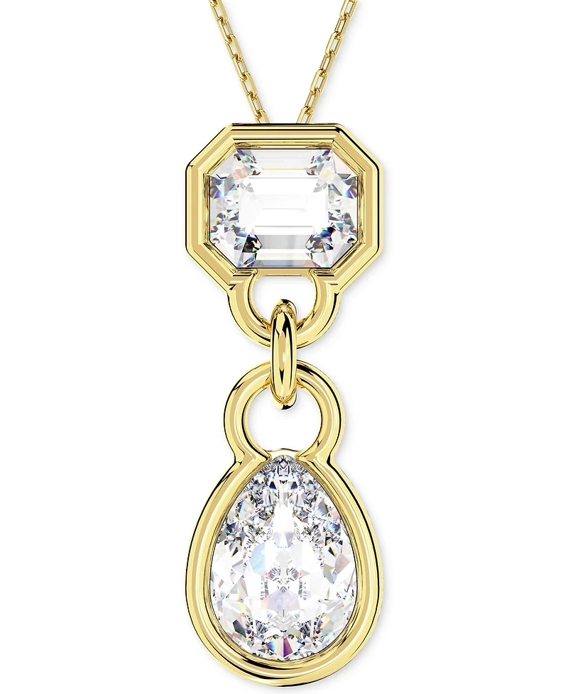 Swarovski Gold-Tone Mixed Crystal Pendant Necklace, 15-3/4" + 2-3/4"