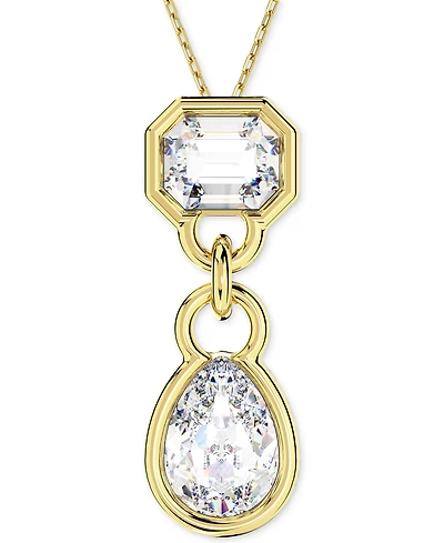 Swarovski Gold-Tone Mixed Crystal Pendant Necklace, 15-3/4" + 2-3/4"