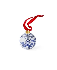 Spode Blue Italian Bauble Ornaments, Set of 3