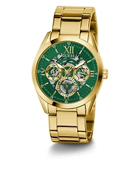 Guess Men's Multi-Function Gold-Tone Stainless Steel Watch 42mm