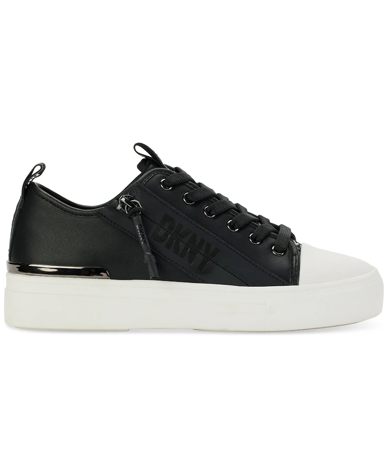 Dkny Women's Chaney Lace-Up Zipper Sneakers