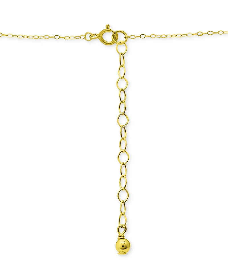 Giani Bernini Cubic Zirconia Open Heart Pendant Necklace, 16" + 2" extender, Created for Macy's