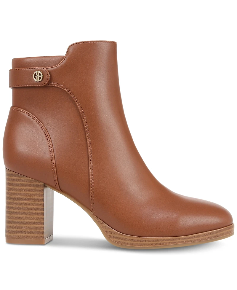 Giani Bernini Women's Trumann Memory Foam Block Heel Dress Booties, Created for Macy's