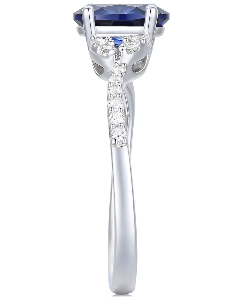 Citrine (1 ct. t.w.) & Lab-Grown White Sapphire (1/4 Ring 14k Gold-Plated Sterling Silver (Also Additional Gemstones)