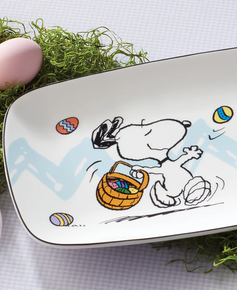 Lenox Peanuts Snoopy & Woodstock Easter Serving Tray
