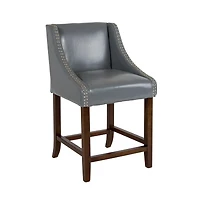Taylorsville 24 Inch Counter Height Stool With Nailhead Trim