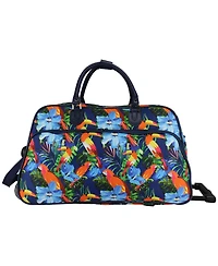 World Traveler Wildlife Edit 21-Inch Carry-On Rolling Duffel Bag