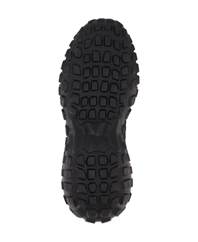 Dkny Men's Mixed Media Low Top Lightweight Sole Trekking Sneakers