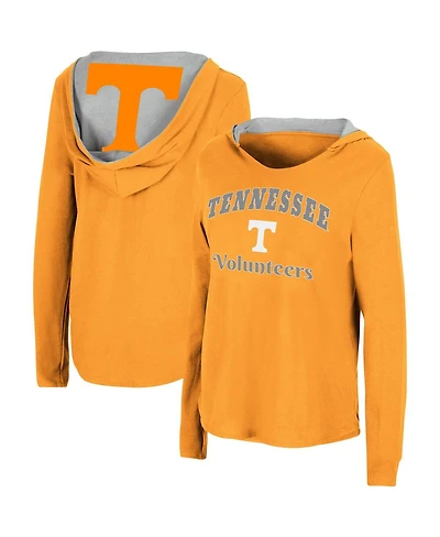Women's Colosseum Tennessee Orange Volunteers Catalina Hoodie Long Sleeve T-shirt
