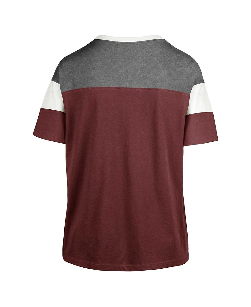 Women's '47 Brand Crimson Alabama Tide Premier Time Off T-shirt