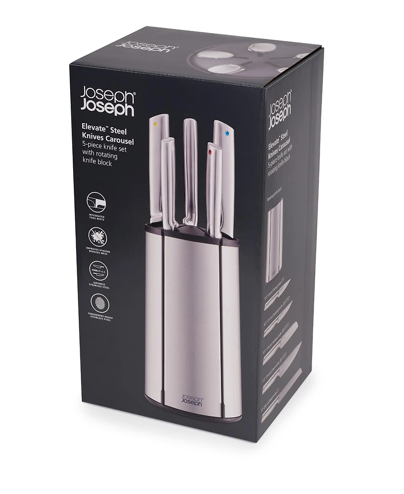 Joseph Joseph Elevate Steel Knives Carousel, 6-Piece Set