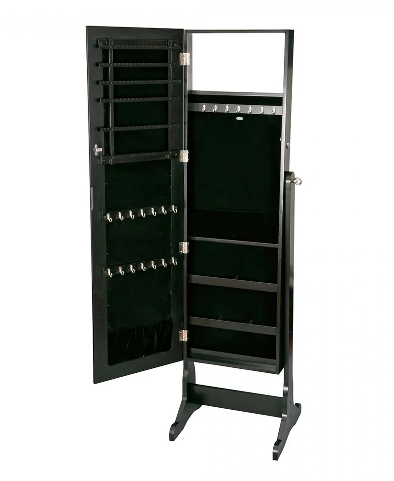 Mele & Co Victoria Mirrored Jewelry Armoire in Finish