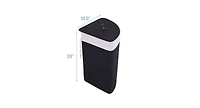 Wicker Laundry Hamper Basket with Lid and Removable Liner Bag