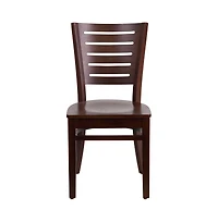 Slat Back Wooden Restaurant Dining Chair