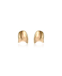 Ettika 18K Gold Plated Curved Stud Earrings
