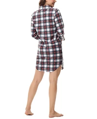 Ink+Ivy Women's Long Sleeve Notch Collar Sleepshirt Nightgown