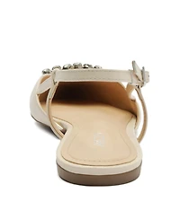 Arezzo Women's Savannah Pointed Toe Flats - White