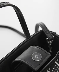 Mango Women's Rhinestone Rhombus Bag