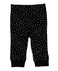 Baby Mode Girls Diamond Necklace Bodysuit, Pants and Socks, 3 Piece Set