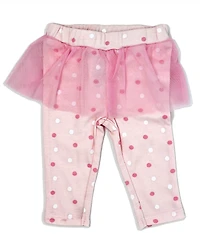 Baby Mode Girls Ballet Bodysuit, Pants and Socks, 3 Piece Set