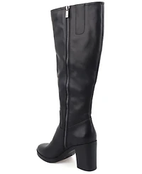 Kenneth Cole New York Women's Veronica Knee High Block Heel Boots - Black