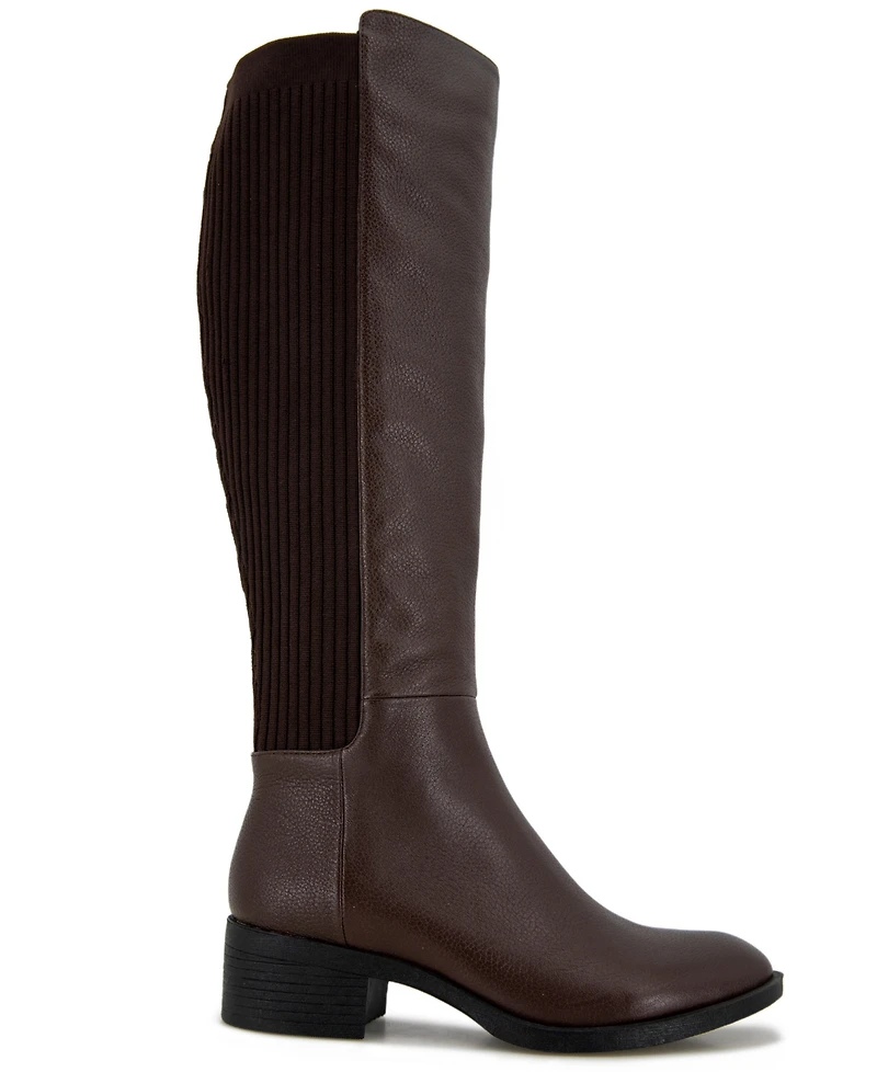Kenneth Cole New York Women's Levon Wide Shaft Tall Knee High Boots - Extended Widths