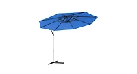 10 Feet Patio Outdoor Sunshade Hanging Umbrella without Weight Base