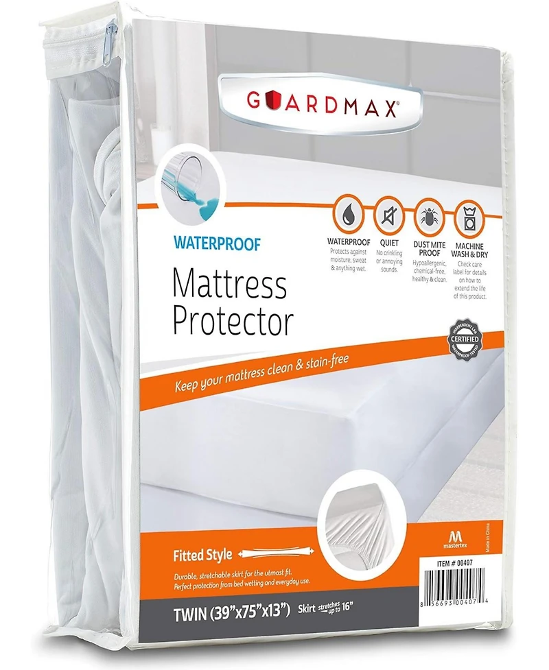Guardmax Waterproof Fitted Sheet - Twin Size