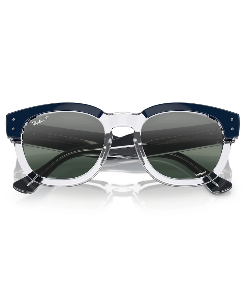 Ray-Ban Unisex Mega Hawkeye Chromance Polarized Sunglasses, Mirror Gradient RB0298S
