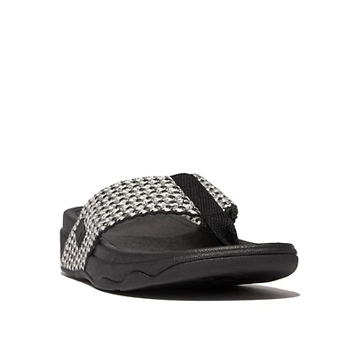 FitFlop Women's Surfa Multi-Tone Webbing Toe-Post Sandals