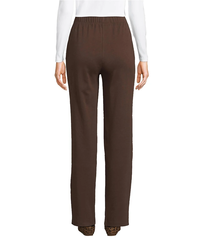 Lands' End Petite Sport Knit High Rise Pants