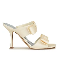 Nine West Women's Yoloh Bridal Square Toe Dress Sandals