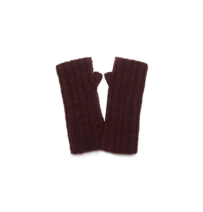 Feelgoodz Women s Artisan Hand-Knit Denali Ribbed Half Mitten