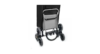 Folding Stair Climbing Shopping Cart with Removable Bag and Handle