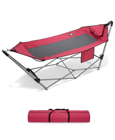 Sugift 4-Person Dome Tent Automatic Camping Tent with Carrying Bag, Yellow