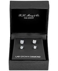 2-Pc. Set Lab Grown Diamond Stud Earrings (1/3 ct. t.w.) in Sterling Silver