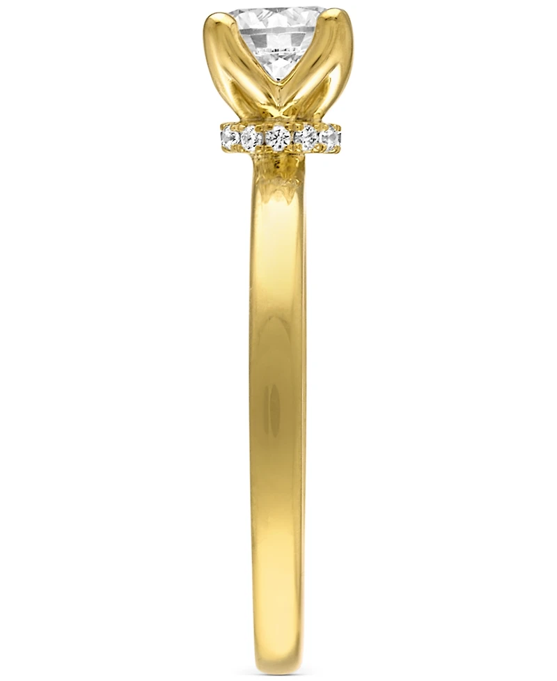 Alethea Certified Diamond Solitaire Engagement Ring (3/4 ct. t.w.) in 14k Gold featuring diamonds with the De Beers Code of Origin, Created for Macy's