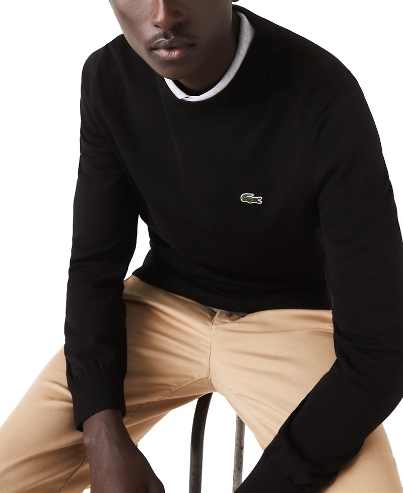 Lacoste Men's Solid Croc Sweater
