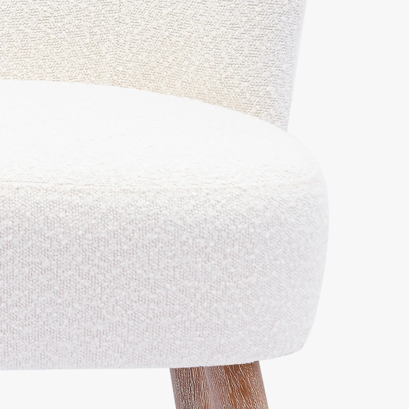 25.5" Wide Upholstered Boucle Accent Chair