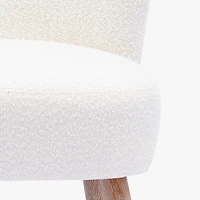 25.5" Wide Upholstered Boucle Accent Chair