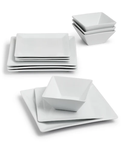 The Cellar Marc 12 Pc. Square Dinnerware Set, Service for 4, Exclusively at Macy's