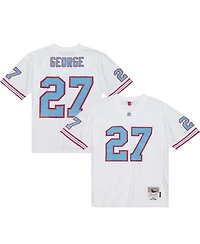 Men's Mitchell & Ness Eddie George White Tennessee Oilers Legacy Replica Jersey