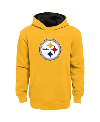 Big Boys Gold Pittsburgh Steelers Prime Pullover Hoodie