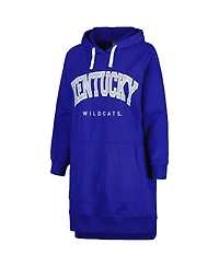 Women's Gameday Couture Royal Kentucky Wildcats Take a Knee Raglan Hooded Sweatshirt Dress