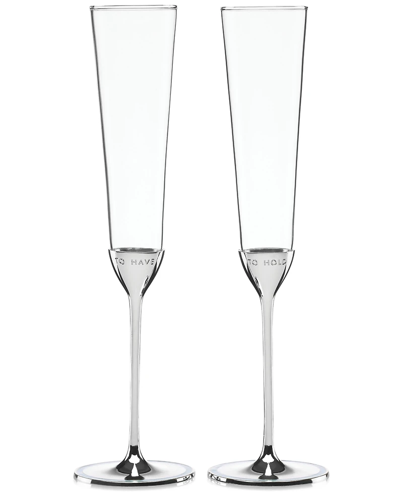 kate spade new york Take the Cake Toasting Flutes