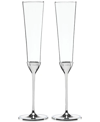 kate spade new york Take the Cake Toasting Flutes
